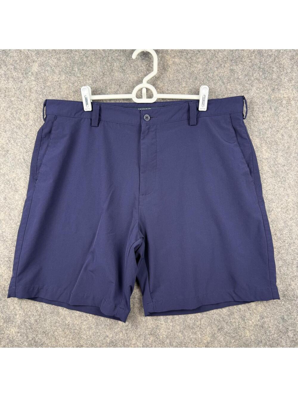Fish Hippie Performance Drift Shorts Navy Blue Men Size 38 8” Stretch Nylon 576